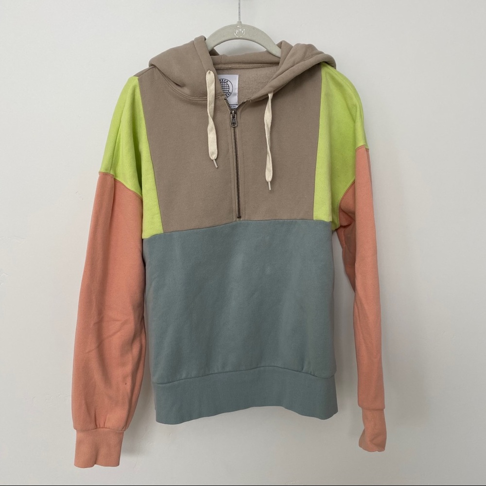 Once worn, color block Urban Outfitters hoodie
